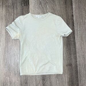 Giorgio Armani Light Green Short Sleeve Shirt Crop Top 4